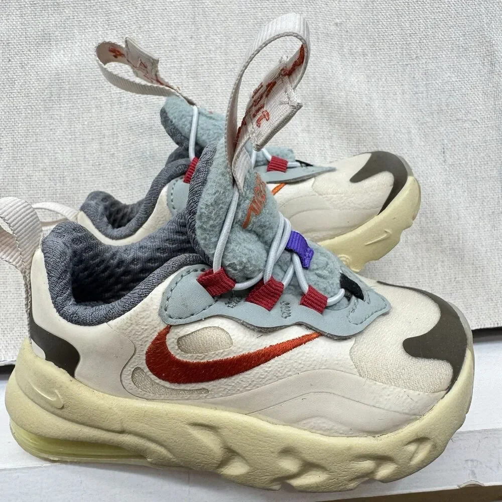 Nike Kid's Air Max 270 React Travis Scott Cactus Trails (TD) 5C